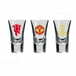 Set om 3 snapsglas Manchester United Support United 50 ml