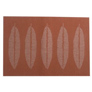 Bordstablett Velvet PVC/PS Löv red 30 x 45 cm AMBITION