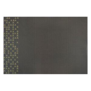 Bordstablett PVC/PS Nordic Trianglar 30 x 45 cm gul-grå AMBITION