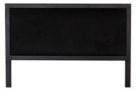 KRALJEVIC BAR CHAIR Barstol med dynor i sammet - Svart Ljusgrå 66 cm