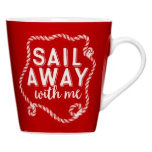 Mugg Sail Away röd 330 ml AMBITION