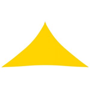 VidaXL Solsegel Oxfordtyg trekantigt 3,5x3,5x4,9 m gul