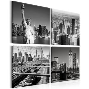 Canvas Tavla - Faces of New York - 40x40