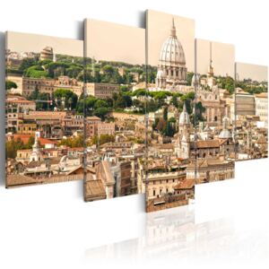 Canvas Tavla - The roofs of the Eternal City - 100x50
