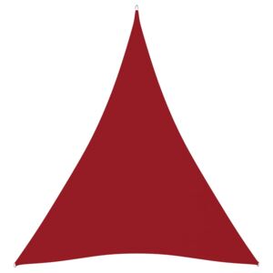 VidaXL Solsegel oxfordtyg trekantigt 3x4x4 m röd