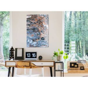 Scandinavian Artstore Tavla - Sienna Blue Marble (1 Part) Vertical - 40x60 Cm