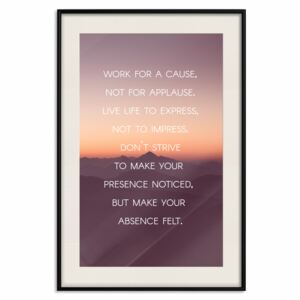 Posters: Make Your Absence Felt [Poster]