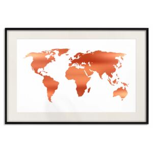 Decorativa Posters: Continents [Deco Poster - Copper]