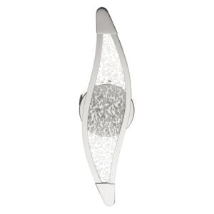 Vägglampa Silvermetall 40 cm LED Ovanlig Glamourform Beliani