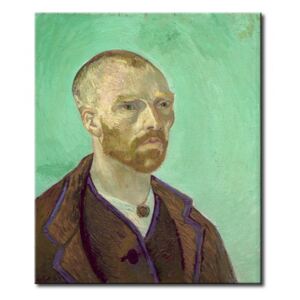 Målning Selfportrait dedicated to Paul Gauguin