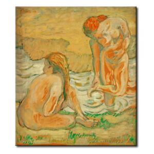 Målning Aktkomposition II (Zwei badende Frauen)