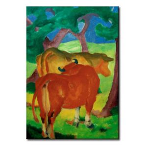 Målning Cows under trees