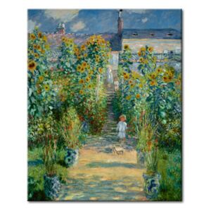 Canvastavla Le jardin de Monet à Vétheuil