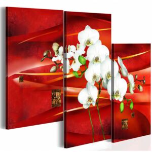 Målning Orientalisk orkidé
