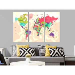 Konst World Map: Geography of Colours