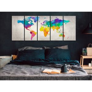 Konst World Map: Rainbow World