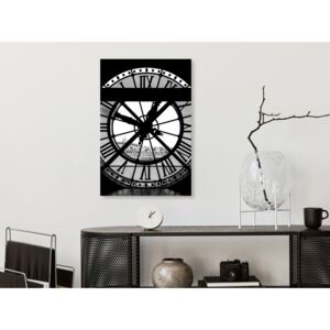 Canvastavla Sacre-Coeur Clock (1 Part) Vertical