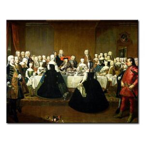 Canvastavla Wedding Breakfast of Empress Maria Theresa of Austria and Francis of Lorraine, later Francis I