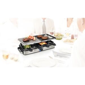 Princess Raclettegrill med grillsten 8 personer Deluxe 1400 W