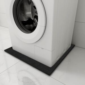 VidaXL Vibrationsmatta till tvättmaskin svart 60x60x1 cm